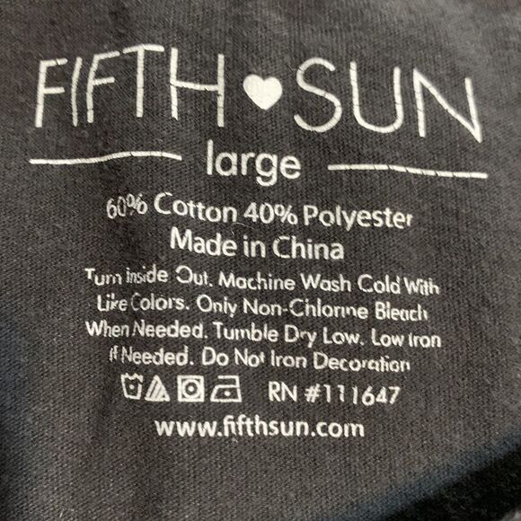 Fifth Sun Astrology Tied Gray T-Shirt Large - Picture 4 of 5